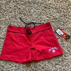 high waisted lifeguard shorts